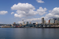 View of Seattle from the ferry: Study #4