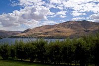 View of Lake Chelan from Vin du Lac winery.
