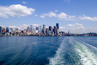 View of Seattle from the ferry: Study #5