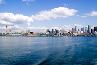 View of Seattle from the ferry: Study #6